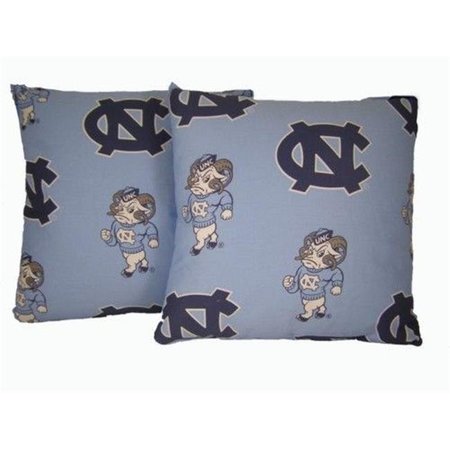 COLLEGE COVERS College Covers NCUDPPR UNC 16 x 16 Decorative Pillow Set NCUDPPR